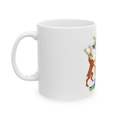 Coat of Arms of Queensland - White Coffee Mug-The Sticker Space