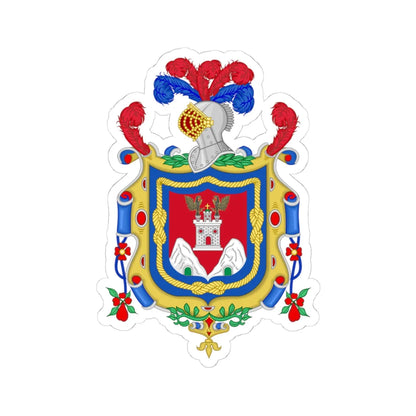 Coat of Arms of Quito (Spain) (Coat of Arms) STICKER Vinyl Kiss-Cut Decal 4 Inch White - The Sticker Space