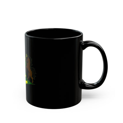 Coat of arms of QwaQwa - Black Coffee Mug-The Sticker Space