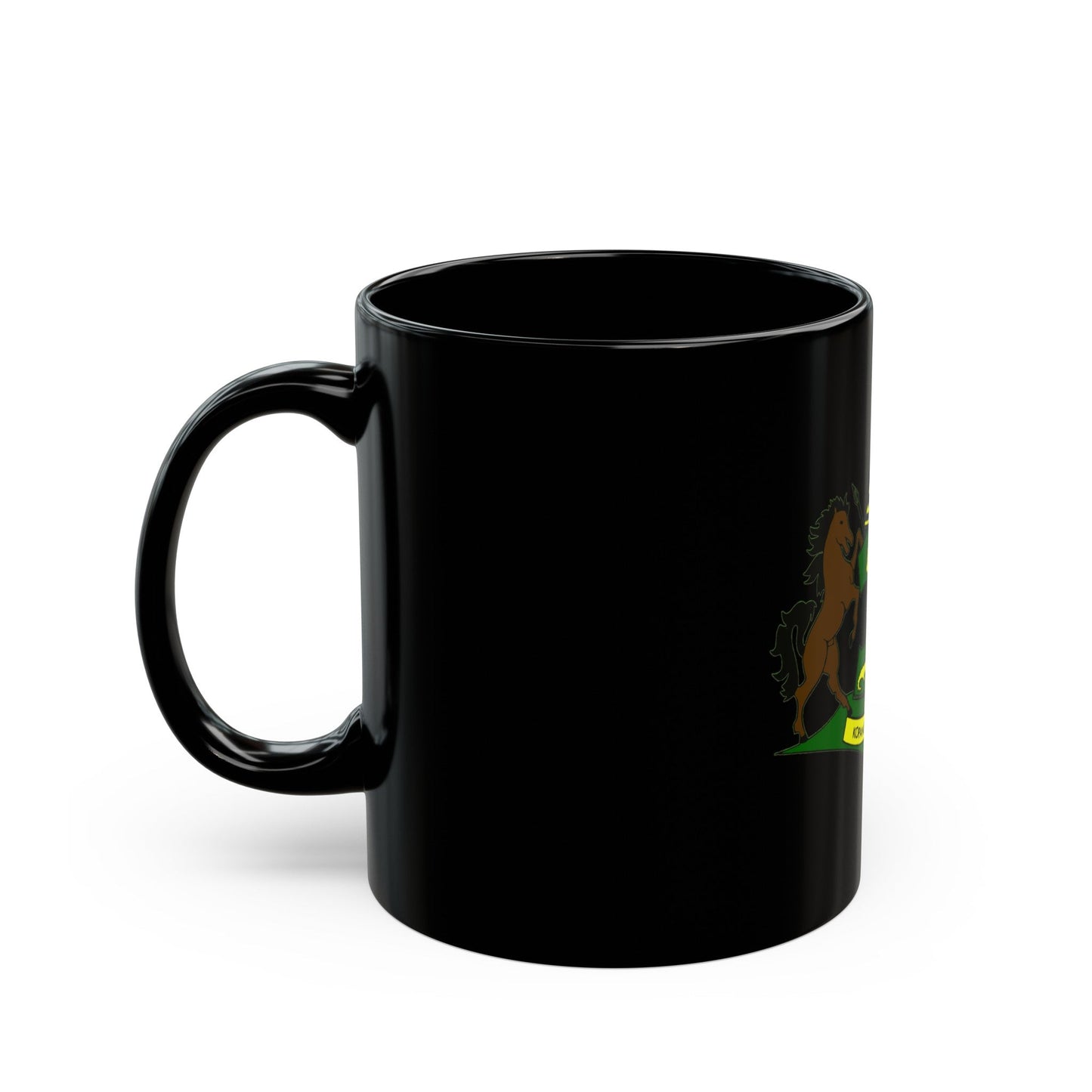 Coat of arms of QwaQwa - Black Coffee Mug-The Sticker Space