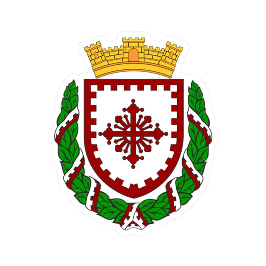 Coat of arms of Radoviš Municipality (North Macedonia) (Coat of Arms) STICKER Vinyl Kiss-Cut Decal 2 Inch White - The Sticker Space