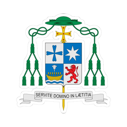 Coat of arms of Raimo Goyarrola (Finland) (Coat of Arms) STICKER Vinyl Kiss-Cut Decal 3 Inch White - The Sticker Space