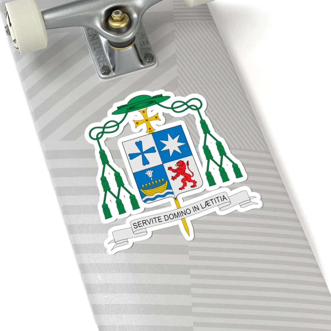 Coat of arms of Raimo Goyarrola (Finland) (Coat of Arms) STICKER Vinyl Kiss-Cut Decal - The Sticker Space