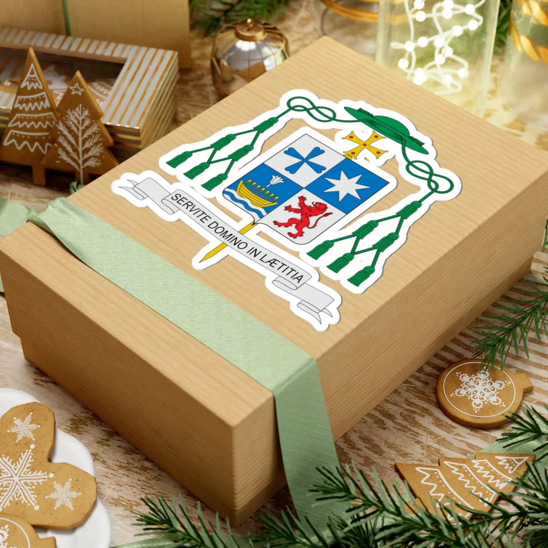 Coat of arms of Raimo Goyarrola (Finland) (Coat of Arms) STICKER Vinyl Kiss-Cut Decal - The Sticker Space