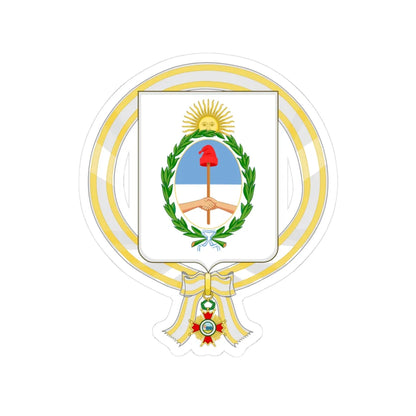 Coat of Arms of Raúl Alberto Lastiri Order of Isabella the Catholic (Argentina) (Coat of Arms) STICKER Vinyl Kiss-Cut Decal - The Sticker Space
