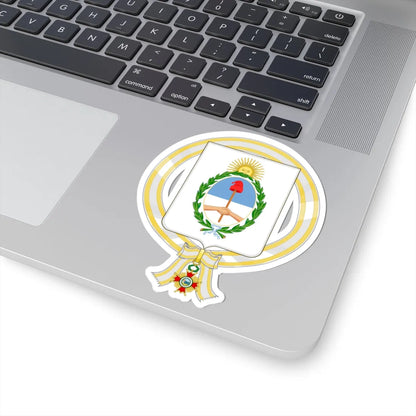 Coat of Arms of Raúl Alberto Lastiri Order of Isabella the Catholic (Argentina) (Coat of Arms) STICKER Vinyl Kiss-Cut Decal - The Sticker Space