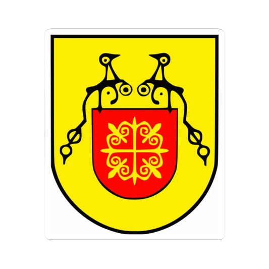 Coat of arms of Rankovce Municipality (North Macedonia) (Coat of Arms) STICKER Vinyl Kiss-Cut Decal 2 Inch White - The Sticker Space