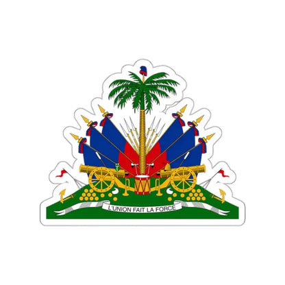 Coat of arms of Republic of Haiti (1859–1964) STICKER Vinyl Die-Cut Decal 2 Inch - The Sticker Space