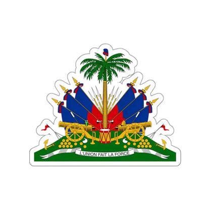 Coat of arms of Republic of Haiti (1859–1964) STICKER Vinyl Die-Cut Decal 3 Inch - The Sticker Space