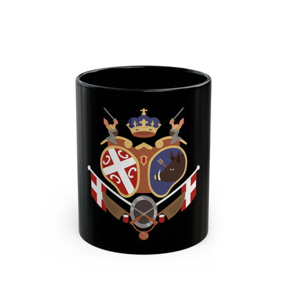 Coat of arms of Revolutionary Serbia - Black Coffee Mug-11oz-The Sticker Space