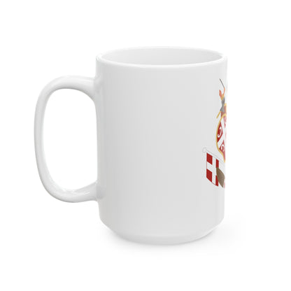 Coat of arms of Revolutionary Serbia - White Coffee Mug-The Sticker Space