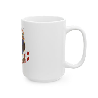 Coat of arms of Revolutionary Serbia - White Coffee Mug-The Sticker Space