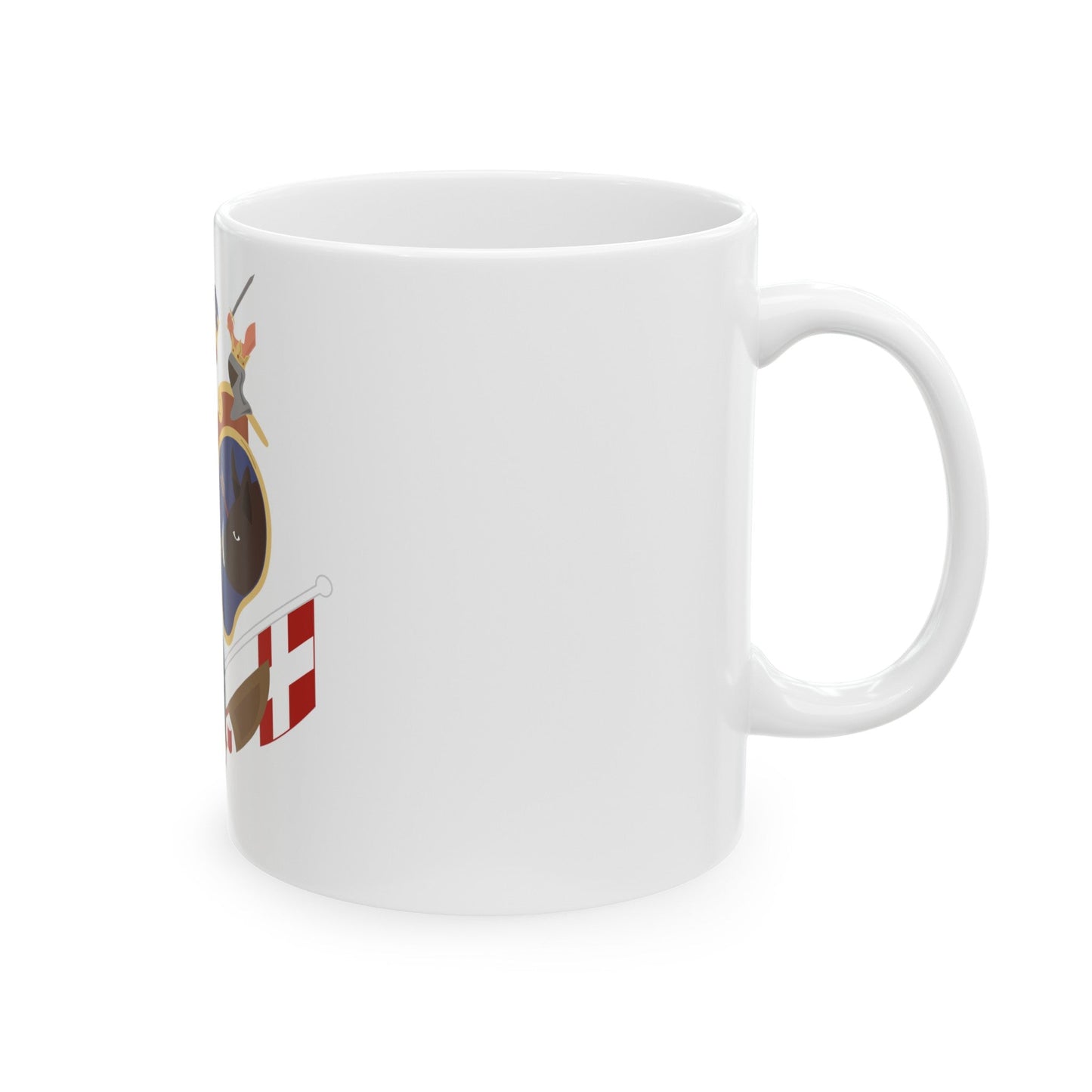 Coat of arms of Revolutionary Serbia - White Coffee Mug-The Sticker Space