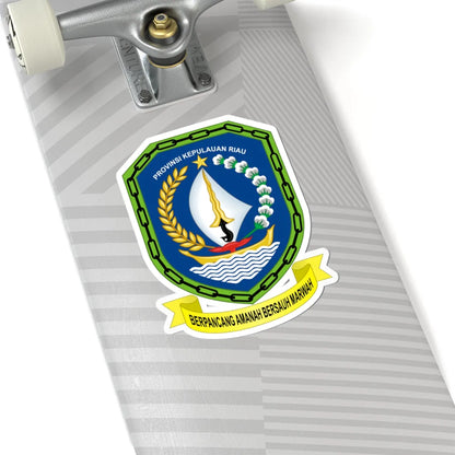 Coat of arms of Riau Islands (Indonesia) (Coat of Arms) STICKER Vinyl Kiss-Cut Decal - The Sticker Space