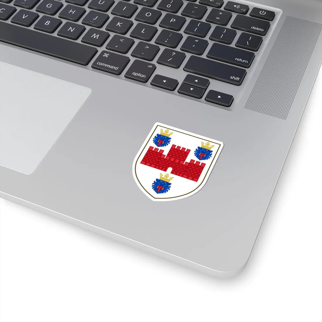 Coat of arms of Ribe County (Denmark) (Coat of Arms) STICKER Vinyl Kiss-Cut Decal - The Sticker Space