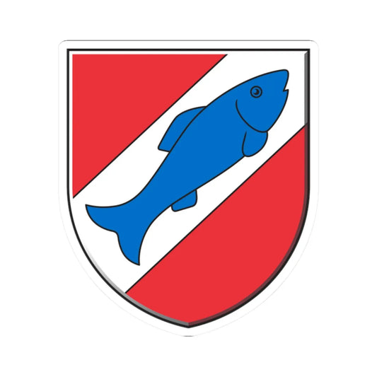 Coat of arms of Ribnica (Slovenia) (Coat of Arms) STICKER Vinyl Kiss-Cut Decal 2 Inch White - The Sticker Space