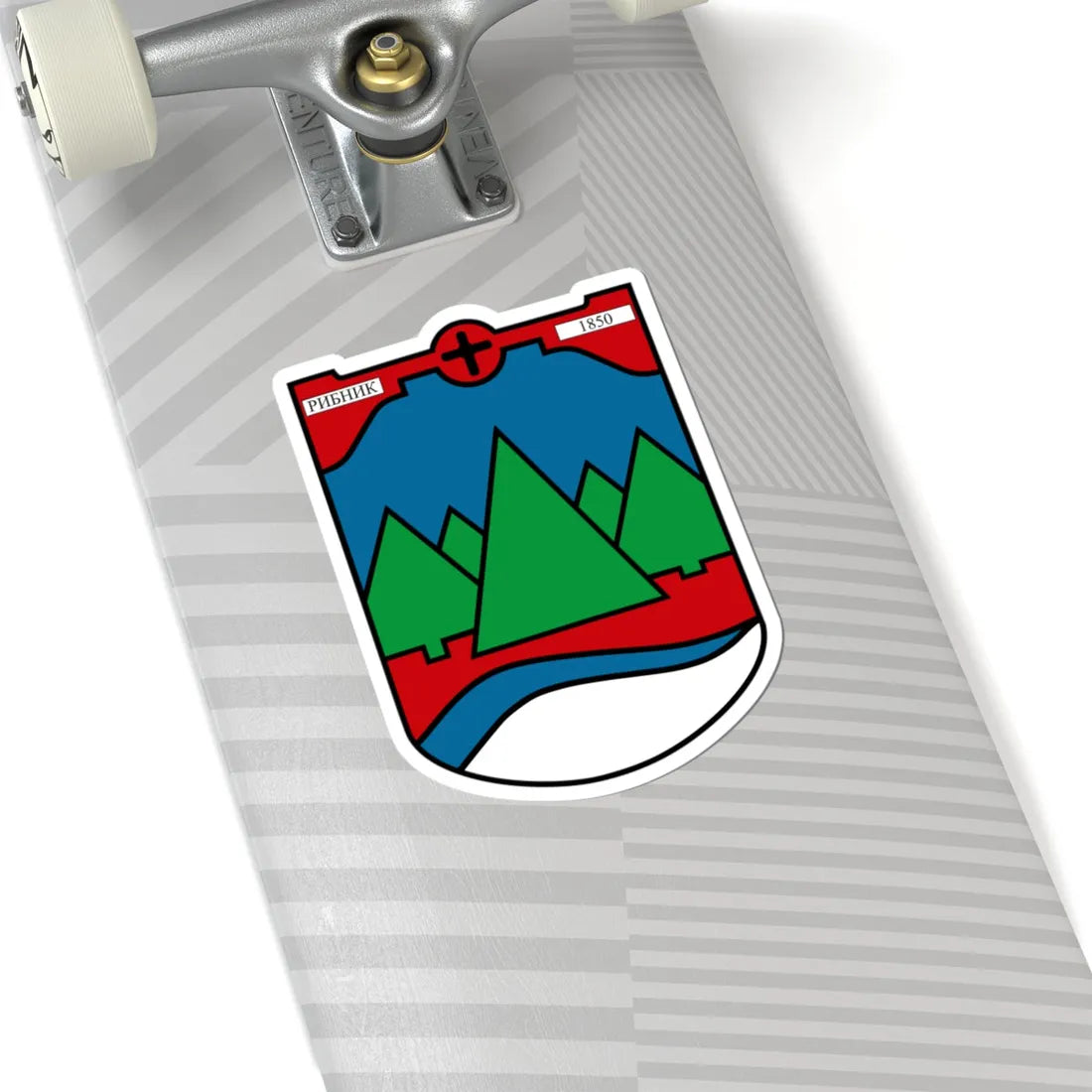 Coat of arms of Ribnik (Bosnia and Herzegovina) (Coat of Arms) STICKER Vinyl Kiss-Cut Decal - The Sticker Space