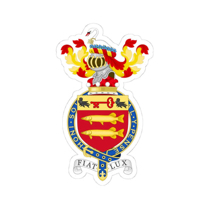 Coat of Arms of Richard Baron Luce (Spain) (Coat of Arms) STICKER Vinyl Kiss-Cut Decal 4 Inch White - The Sticker Space