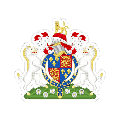 Coat of Arms of Richard III of England 1483-1485 Variant 1 (England) (Coat of Arms) STICKER Vinyl Kiss-Cut Decal 4 Inch White - The Sticker Space