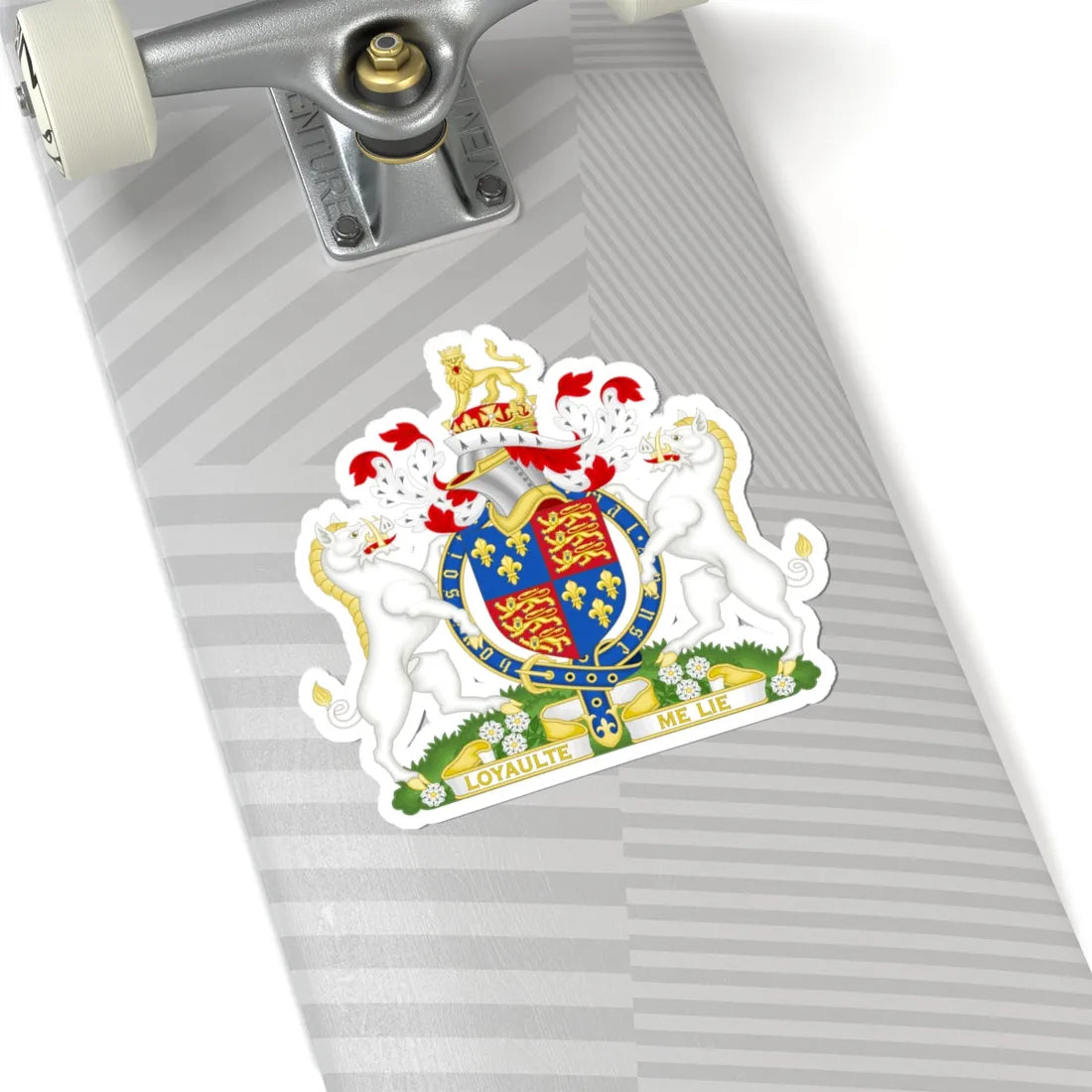 Coat of Arms of Richard III of England 1483-1485 Variant Motto 2 (England) (Coat of Arms) STICKER Vinyl Kiss-Cut Decal - The Sticker Space