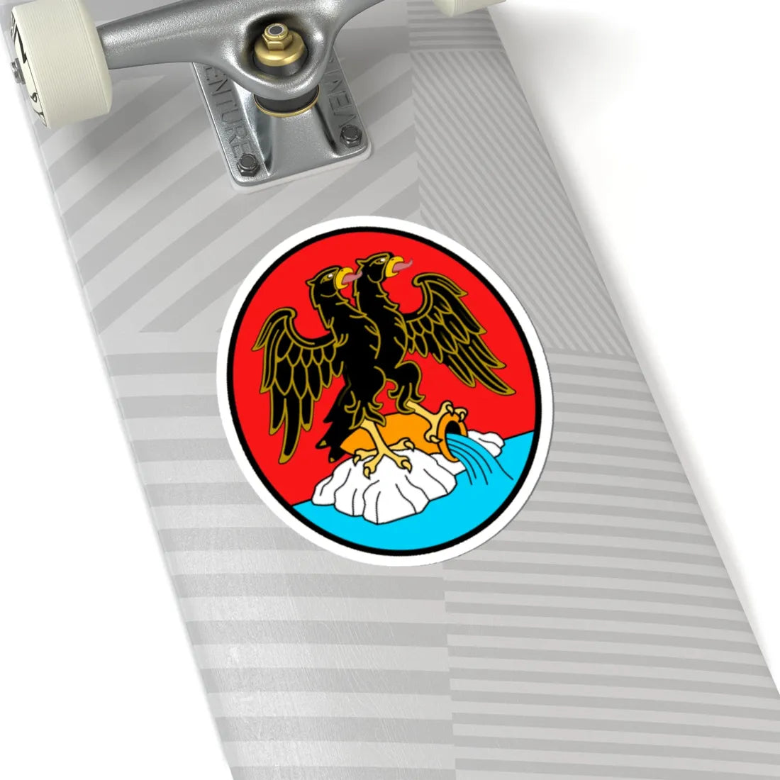 Coat of arms of Rijeka (Croatia) (Coat of Arms) STICKER Vinyl Kiss-Cut Decal - The Sticker Space