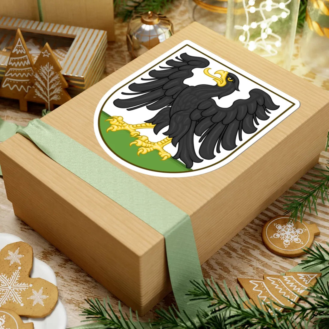 Coat of arms of Ringkøbing (Denmark) (Coat of Arms) STICKER Vinyl Kiss-Cut Decal - The Sticker Space