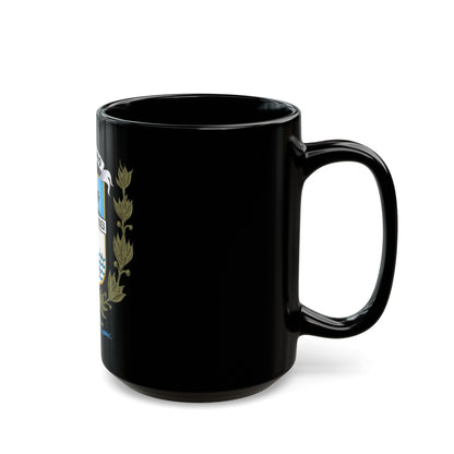 Coat of arms of Rio Negro Department - Black Coffee Mug-The Sticker Space