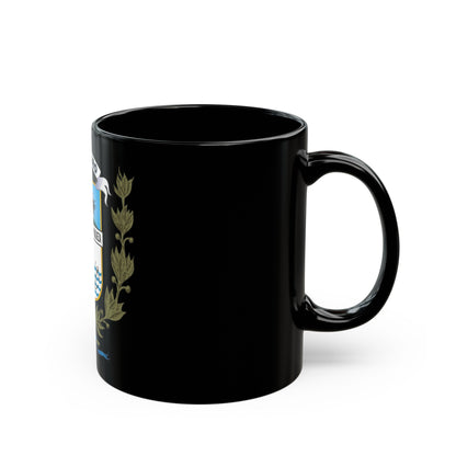 Coat of arms of Rio Negro Department - Black Coffee Mug-The Sticker Space