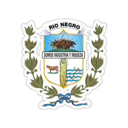 Coat of arms of Rio Negro Department STICKER Vinyl Die-Cut Decal - The Sticker Space
