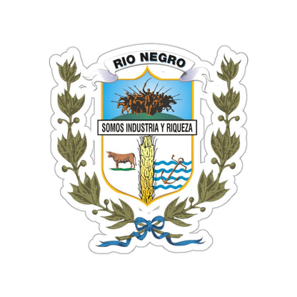 Coat of arms of Rio Negro Department STICKER Vinyl Die-Cut Decal-White-The Sticker Space