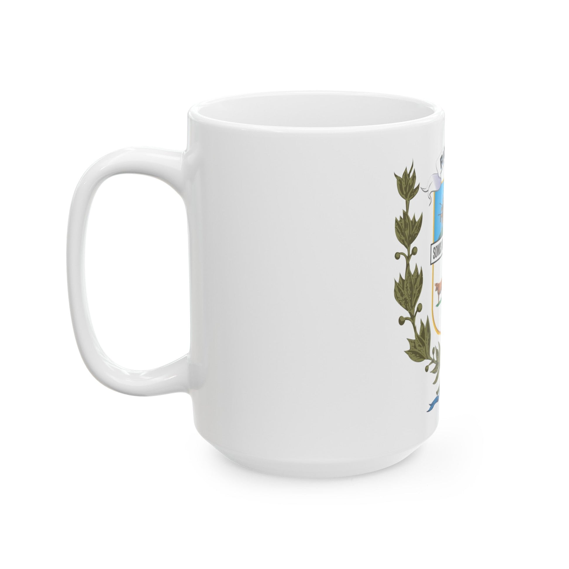 Coat of arms of Rio Negro Department - White Coffee Mug-The Sticker Space