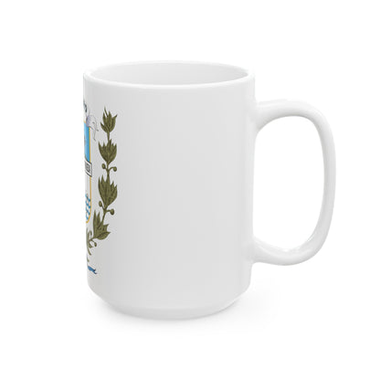 Coat of arms of Rio Negro Department - White Coffee Mug-The Sticker Space