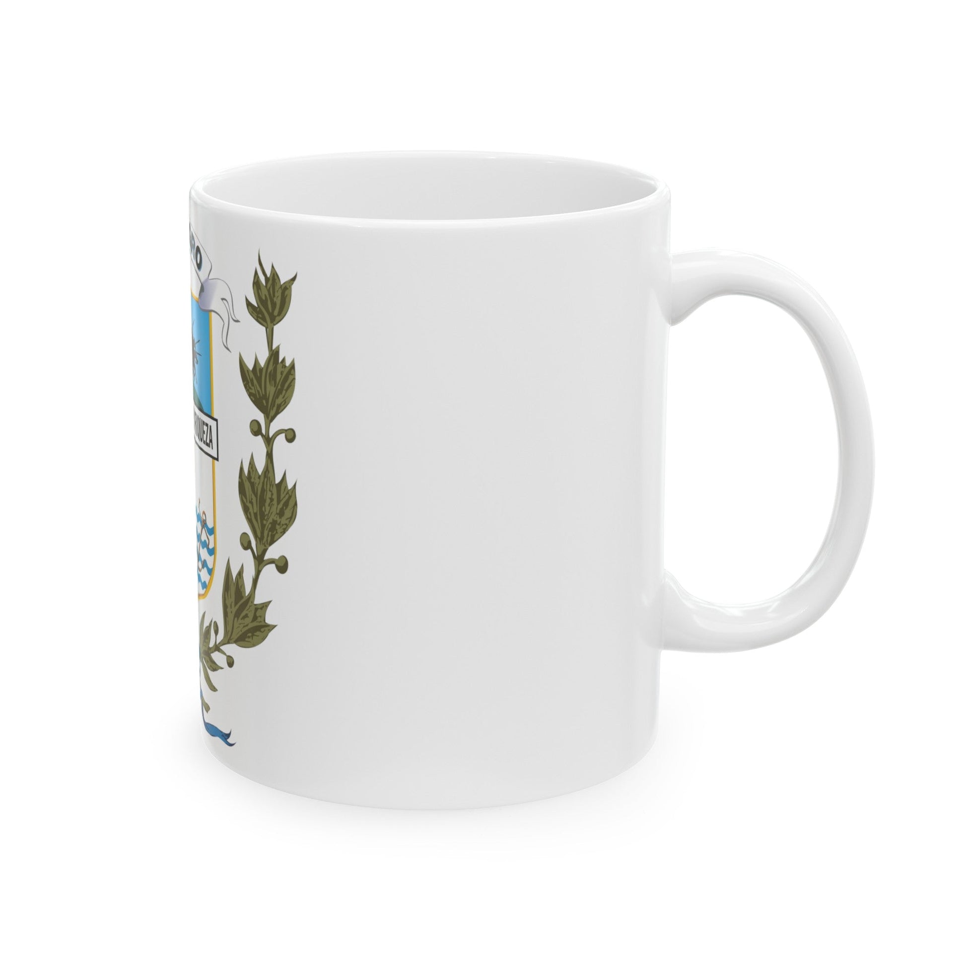 Coat of arms of Rio Negro Department - White Coffee Mug-The Sticker Space