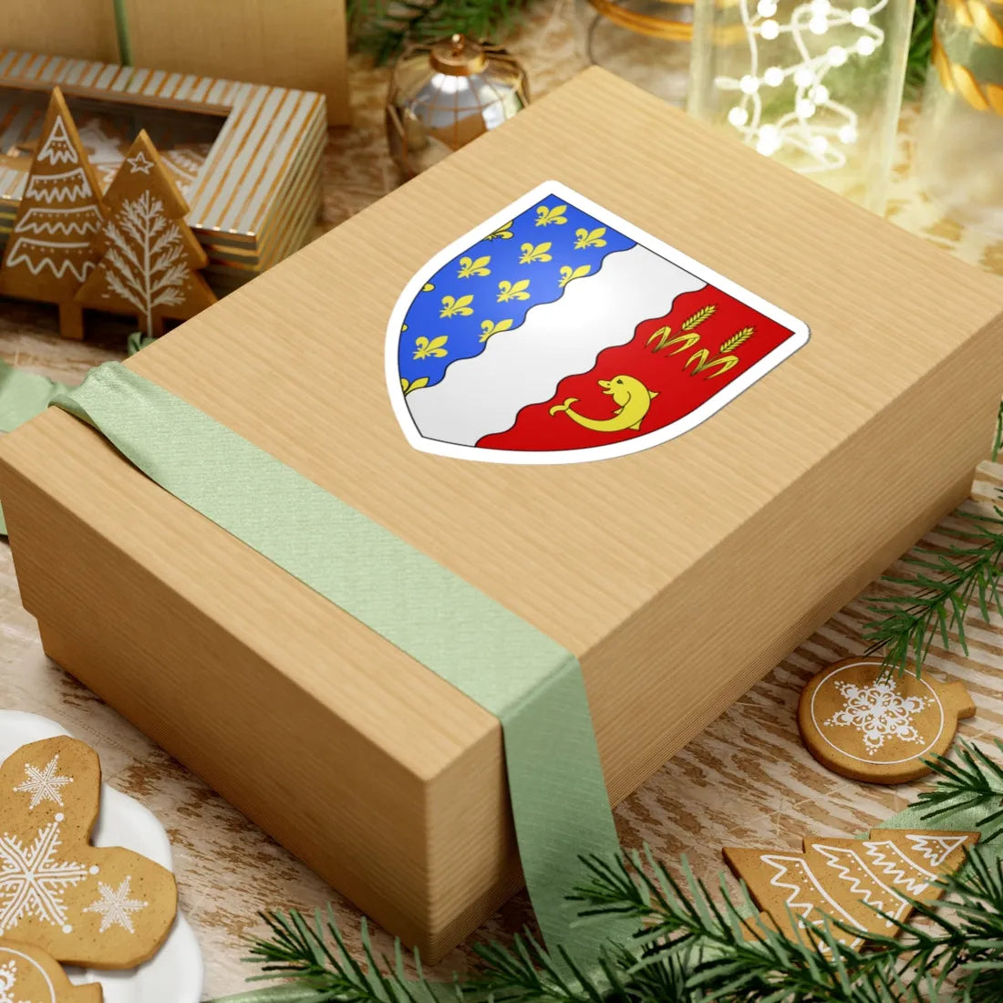 Coat of arms of Rivière-Ouelle (Canada) (Coat of Arms) STICKER Vinyl Kiss-Cut Decal - The Sticker Space