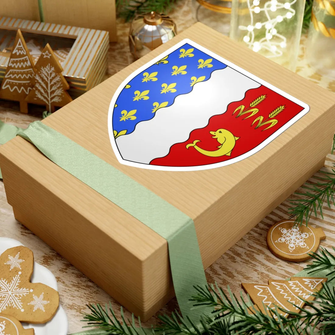 Coat of arms of Rivière-Ouelle (Canada) (Coat of Arms) STICKER Vinyl Kiss-Cut Decal - The Sticker Space