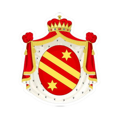 Coat of Arms of Roman Prince of Canino (Italy) (Coat of Arms) STICKER Vinyl Kiss-Cut Decal 2 Inch White - The Sticker Space