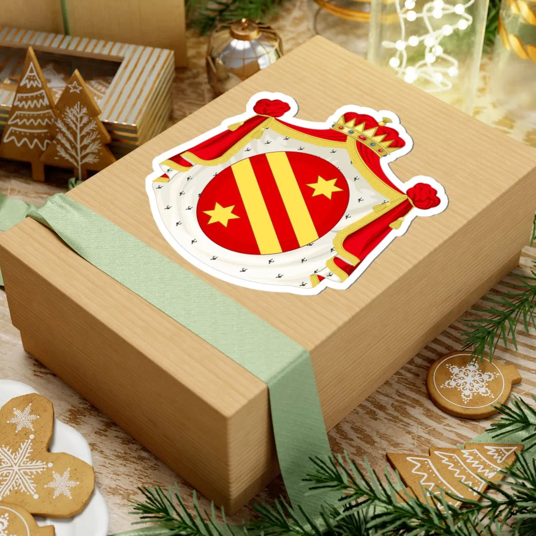 Coat of Arms of Roman Prince of Canino (Italy) (Coat of Arms) STICKER Vinyl Kiss-Cut Decal - The Sticker Space