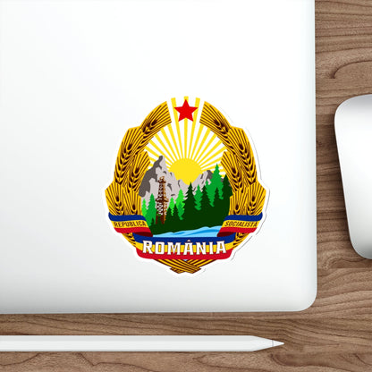 Coat of arms of Romania (1965–1989) STICKER Vinyl Die-Cut Decal-The Sticker Space