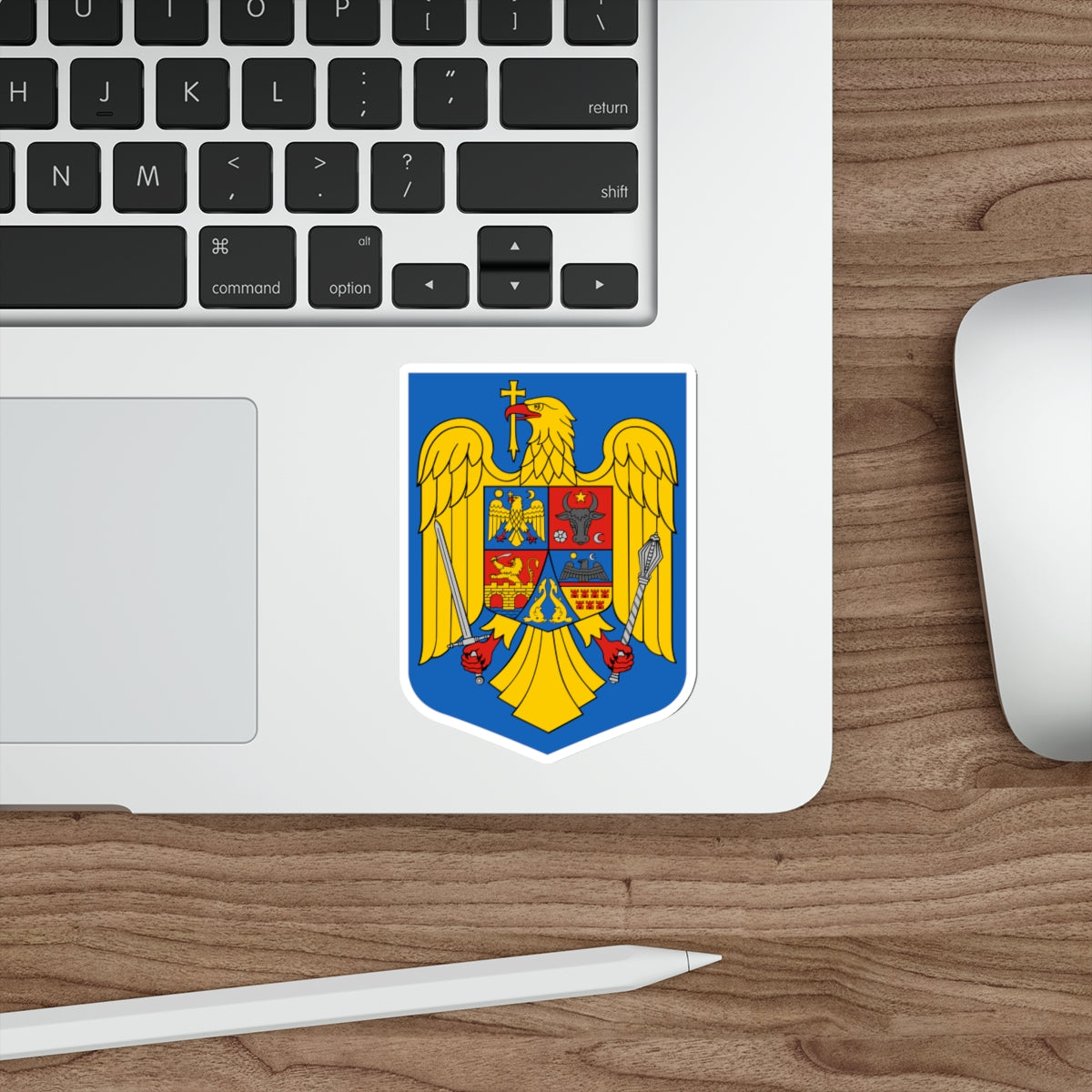 Coat of arms of Romania (1992–2016) STICKER Vinyl Die-Cut Decal-The Sticker Space