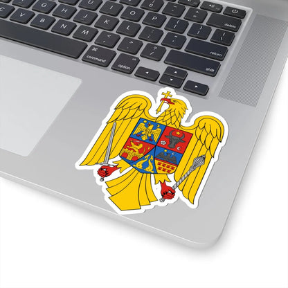 Coat of arms of Romania Eagle 1992-2016 (Oman) (Coat of Arms) STICKER Vinyl Kiss-Cut Decal - The Sticker Space