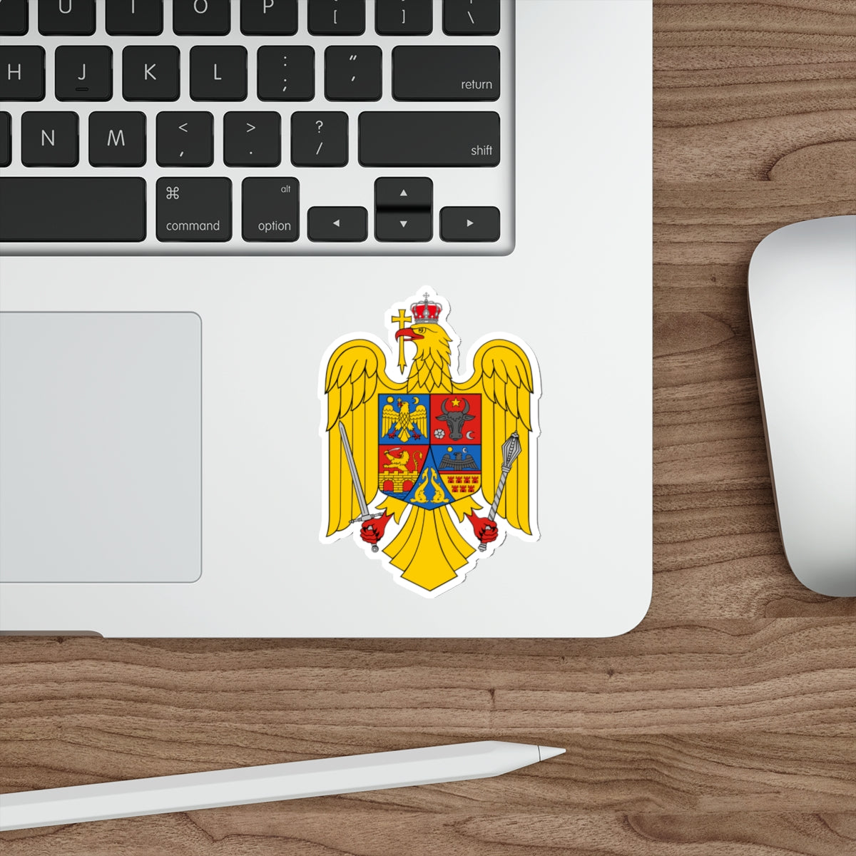 Coat of arms of Romania Eagle STICKER Vinyl Die-Cut Decal-The Sticker Space