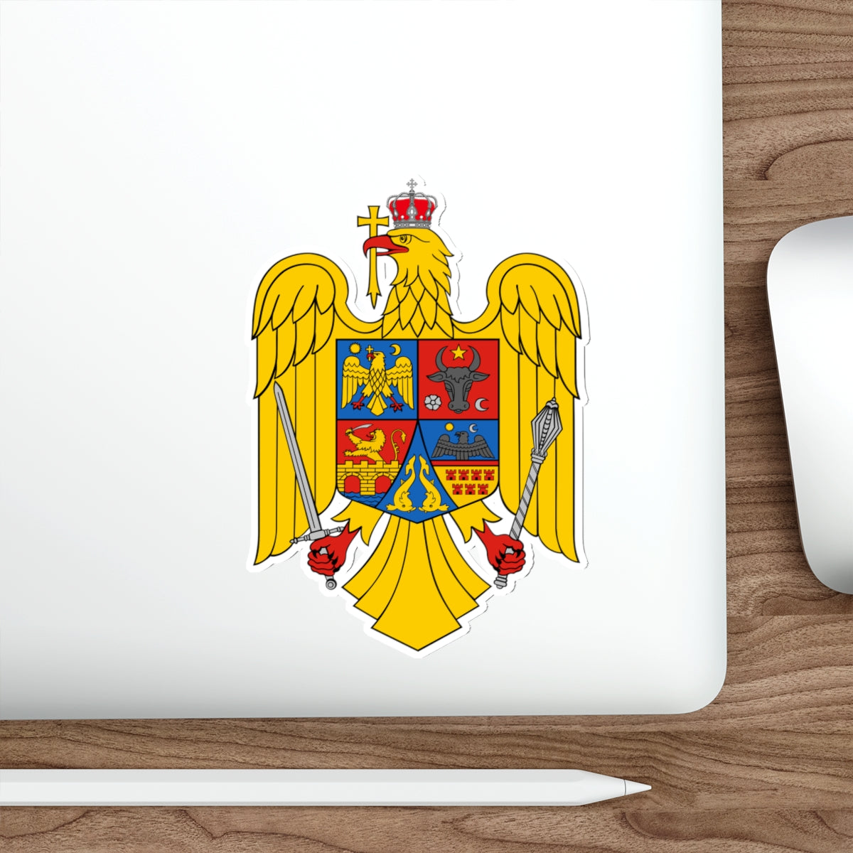 Coat of arms of Romania Eagle STICKER Vinyl Die-Cut Decal-The Sticker Space