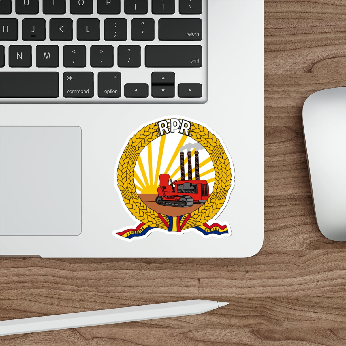 Coat of arms of Romania (January-March 1948) STICKER Vinyl Die-Cut Decal-The Sticker Space