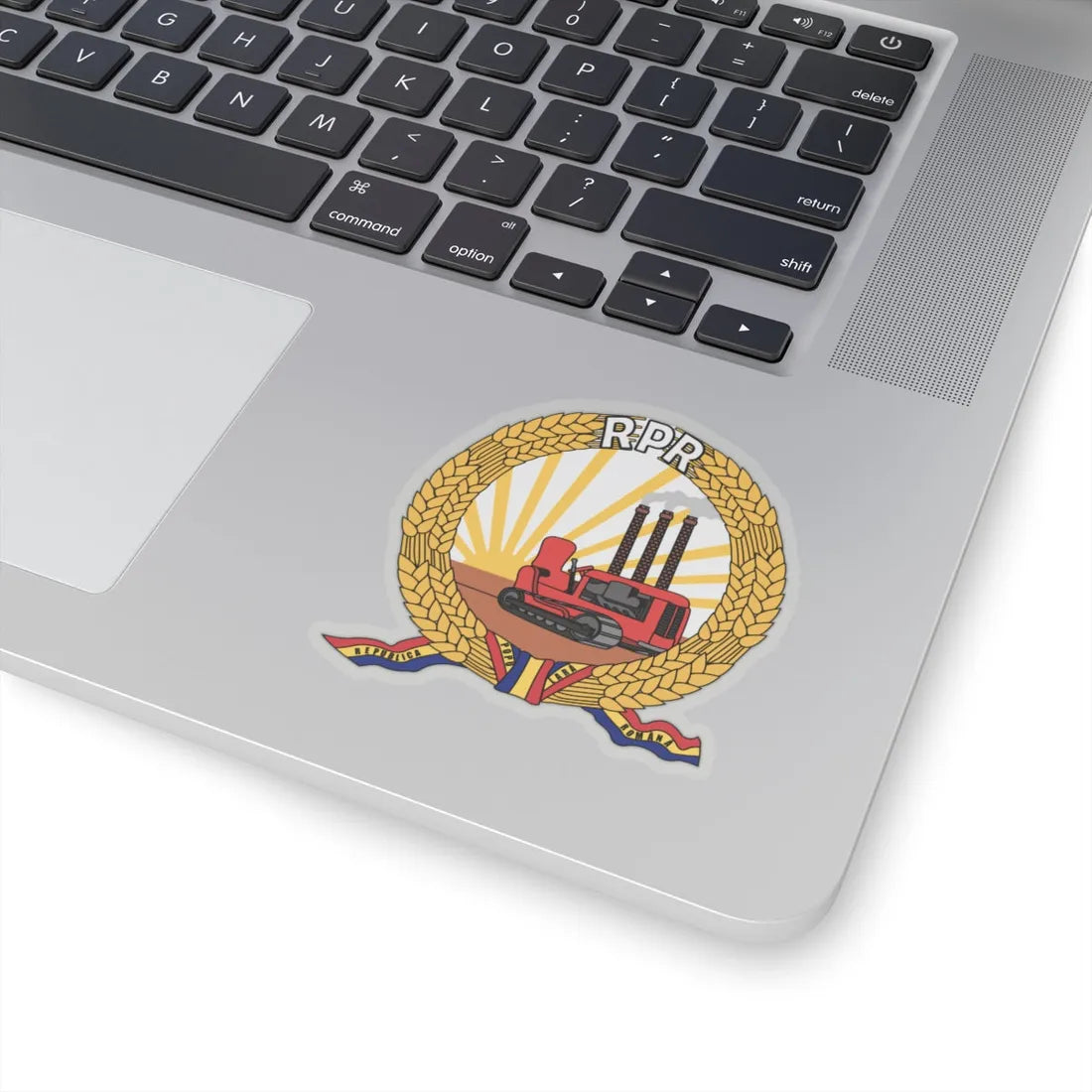 Coat of arms of Romania (January-March 1948) - STICKER Vinyl Kiss-Cut Decal - The Sticker Space
