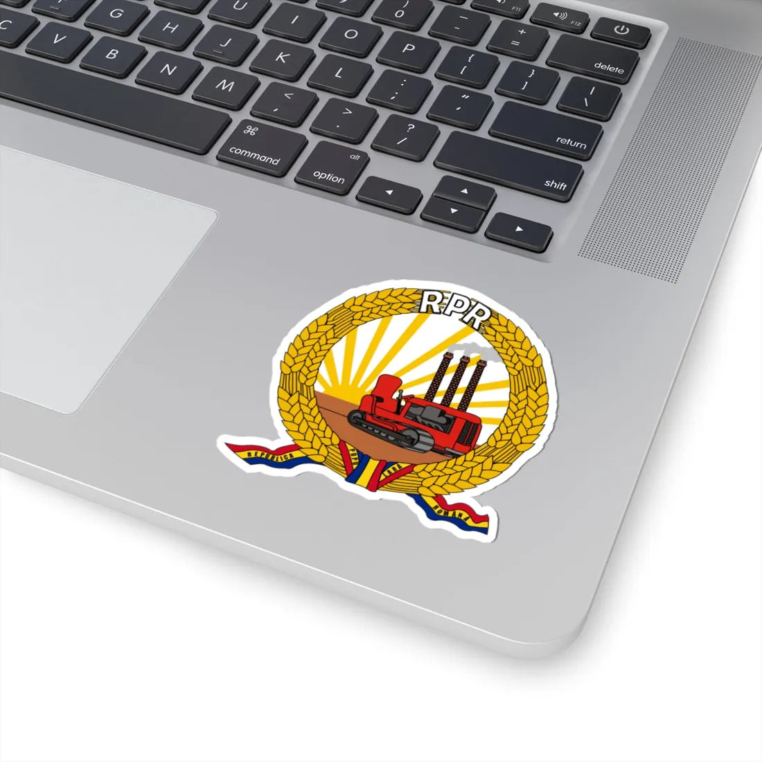 Coat of arms of Romania (January-March 1948) - STICKER Vinyl Kiss-Cut Decal - The Sticker Space