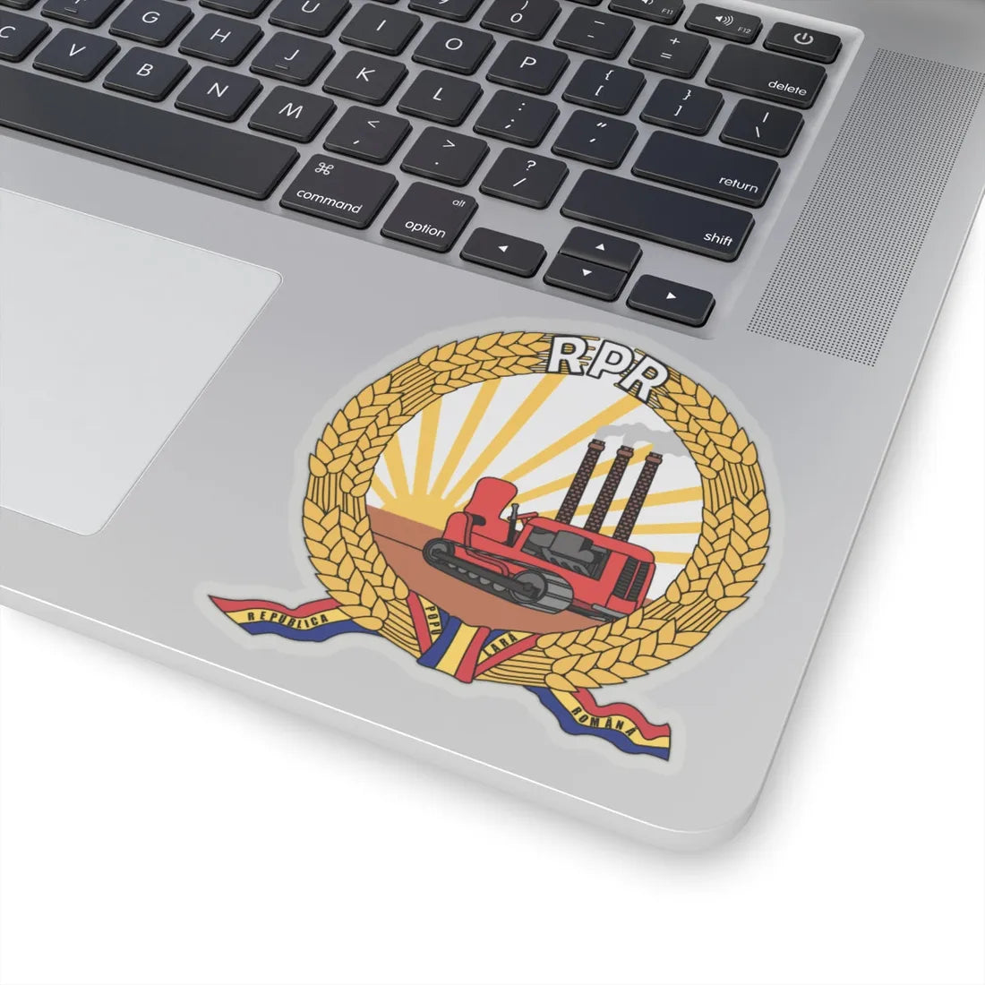 Coat of arms of Romania (January-March 1948) - STICKER Vinyl Kiss-Cut Decal - The Sticker Space