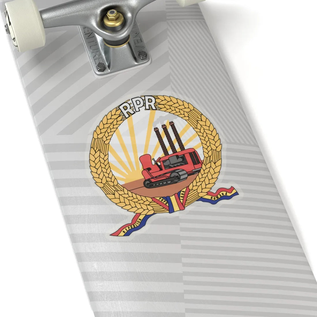 Coat of arms of Romania (January-March 1948) - STICKER Vinyl Kiss-Cut Decal - The Sticker Space