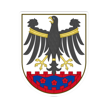 Coat of arms of Roskilde (Denmark) (Coat of Arms) STICKER Vinyl Kiss-Cut Decal 2 Inch White - The Sticker Space