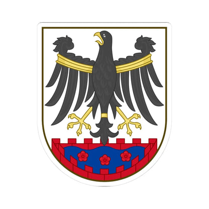 Coat of arms of Roskilde (Denmark) (Coat of Arms) STICKER Vinyl Kiss-Cut Decal 3 Inch White - The Sticker Space