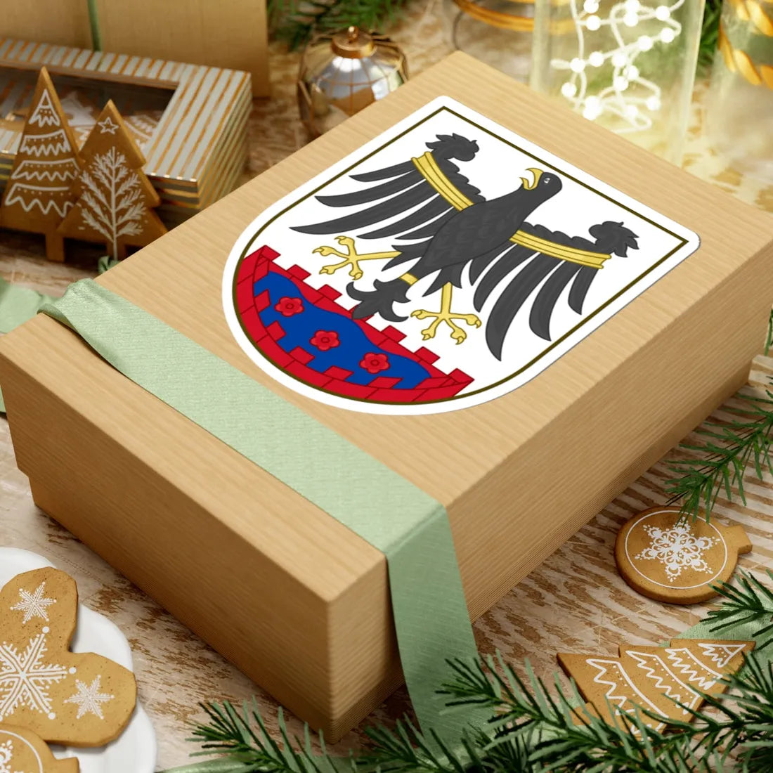 Coat of arms of Roskilde (Denmark) (Coat of Arms) STICKER Vinyl Kiss-Cut Decal - The Sticker Space